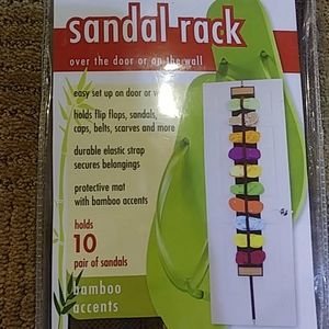 New over the door or on the wall sandal rack